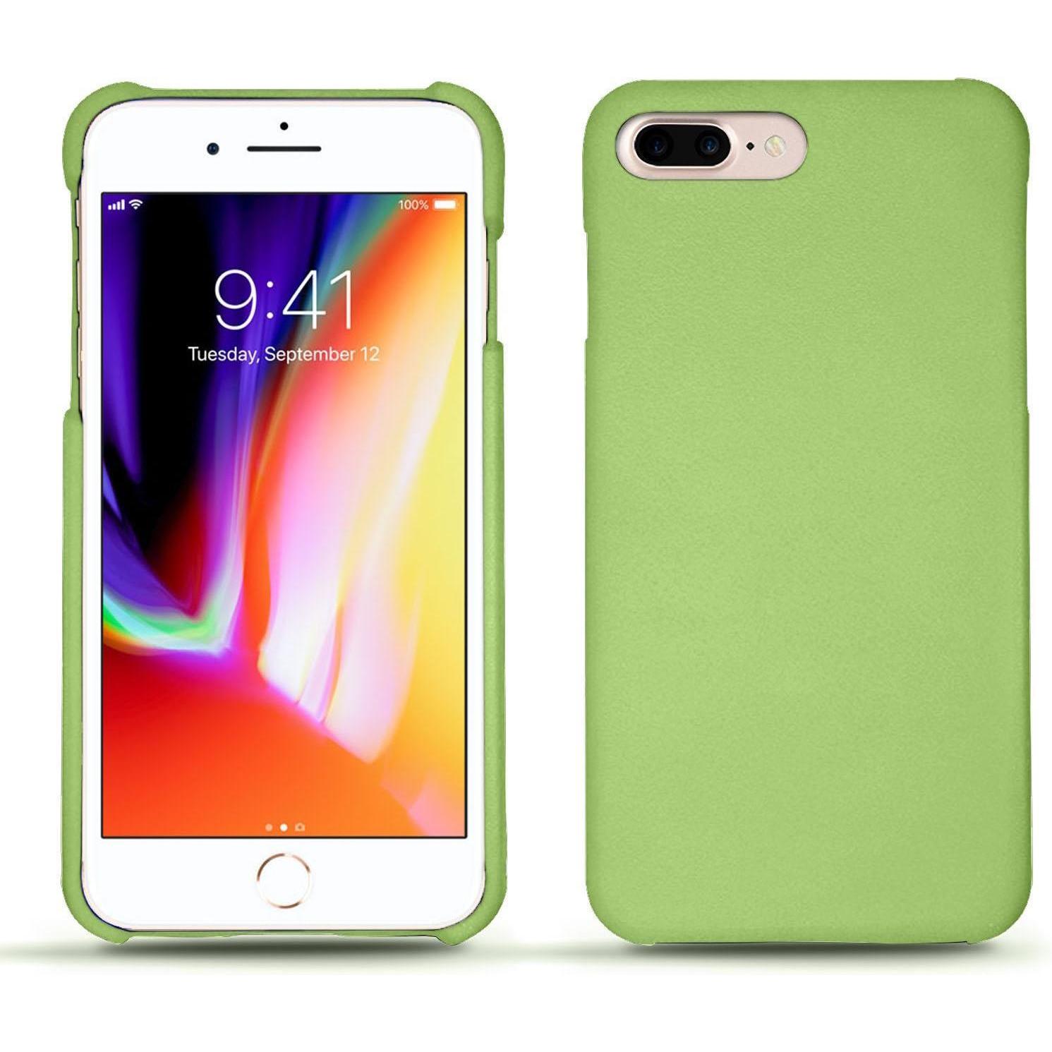 Noreve Lederschutzhülle (Apple iPhone 8 Plus), Smartphone Hülle, Grün