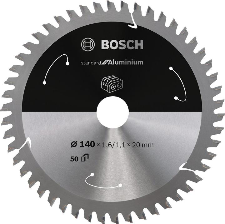 Actual product image Bosch Professional Zubehör PRO Aluminium cordless circular saw blade, 140 x 1.6 x 20 mm