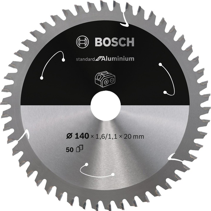 Actual product image Bosch Professional Zubehör PRO Aluminium cordless circular saw blade, 140 x 1.6 x 20 mm