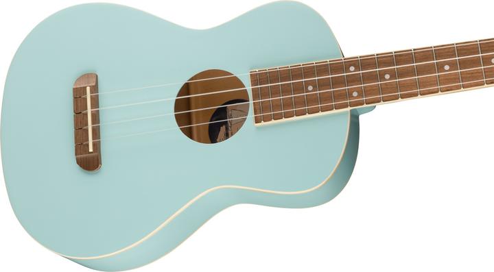 Actual product image Fender Avalon Tenor Ukulele, Daphne Blue (Tenor)