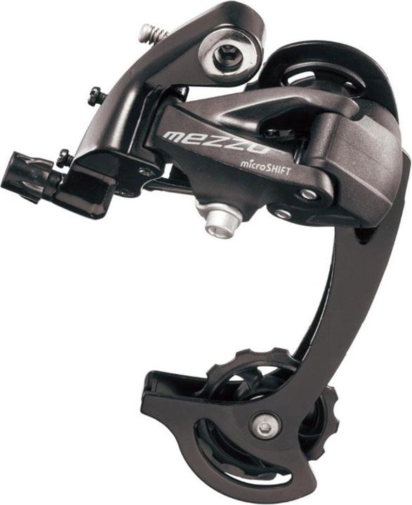 Actual product image Micro Shift microSHIFT | Mezzo M36 rear derailleur | 8 and 9 gears | Long cage | black (9-speed, 8-speed)