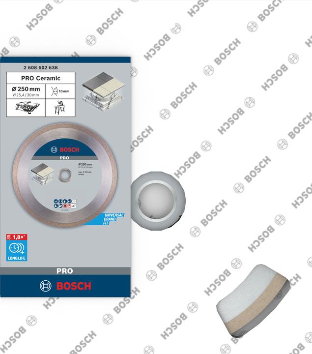 Actual product image Bosch Professional Zubehör PRO Ceramic diamond cutting disc, 250 x 30/25.4 mm