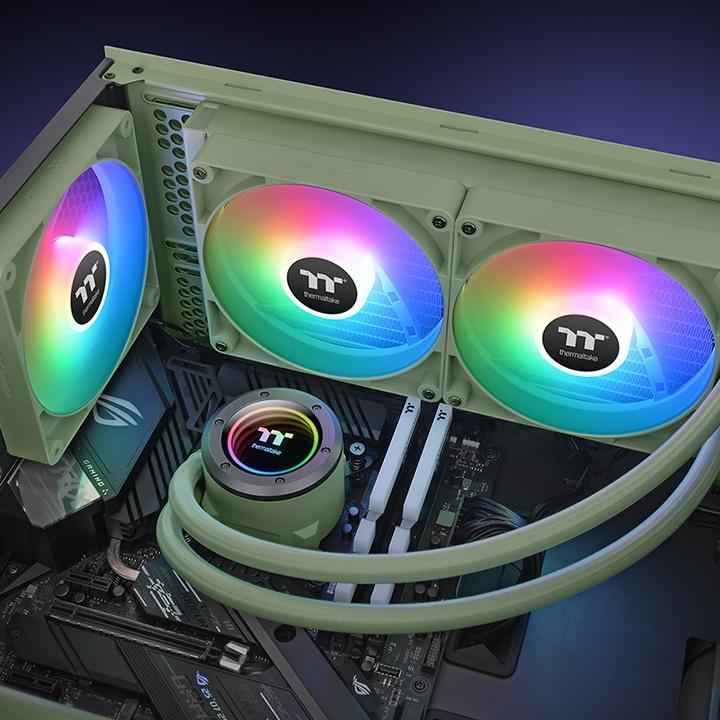 Actual product image Thermaltake TH280 V2 ARGB Sync CPU Liquid Cooler All-In-One gn