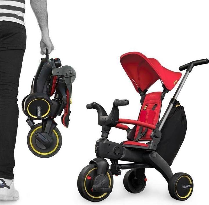 Produktbild Doona Liki Trike S3 5in1 Folding Tricycle - Black / Red