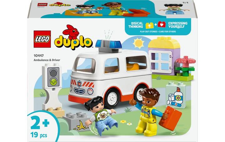 Actual product image LEGO Rettungswagen mit Fahrer (10447)