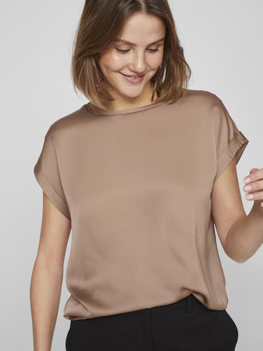 Actual product image Vila Round neckline top with short sleeves (34)