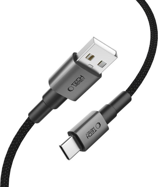 Image du produit Tech-Protect UltraBoost DNA USB-A / USB-C Cable 15W/3A 200cm - Gray (2 m, 15 W)