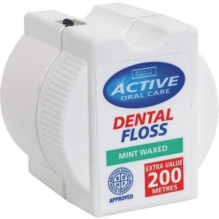 Produktbild Beauty Formulas Active Oral Care - Mint Dental Floss Waxed Mint Floss 200 (200 m)