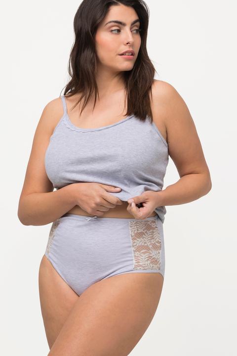 Immagine prodotto Ulla Popken Slip maxi in confezione da tre con pizzo laterale (42, 44, confezione da 3)