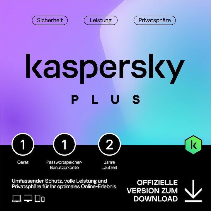 Kaspersky Lab Plus (1 User, 1 Geräte/User, 24 Monate)