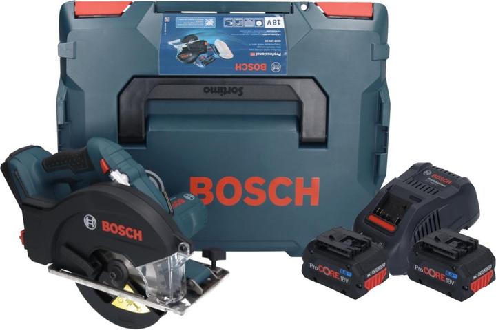 Produktbild Bosch Professional Bosch GKM 18V-50 Professional Akku Metall HandkreissÃ¤ge 18 V 136 mm Brushless + 2x ProCORE Akku 8
