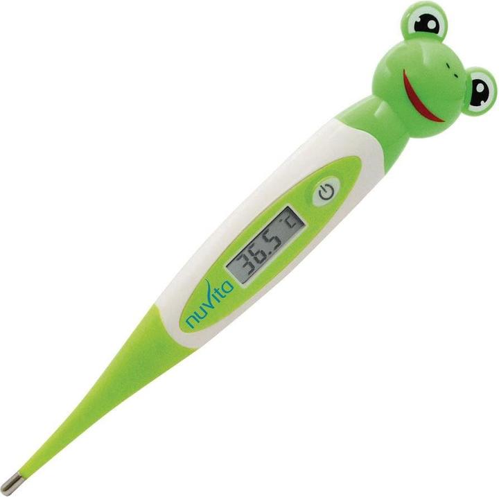 Nuvita Digital Thermometer with Flexible Tip - Frog (Armpit, Mouth, Rectal)