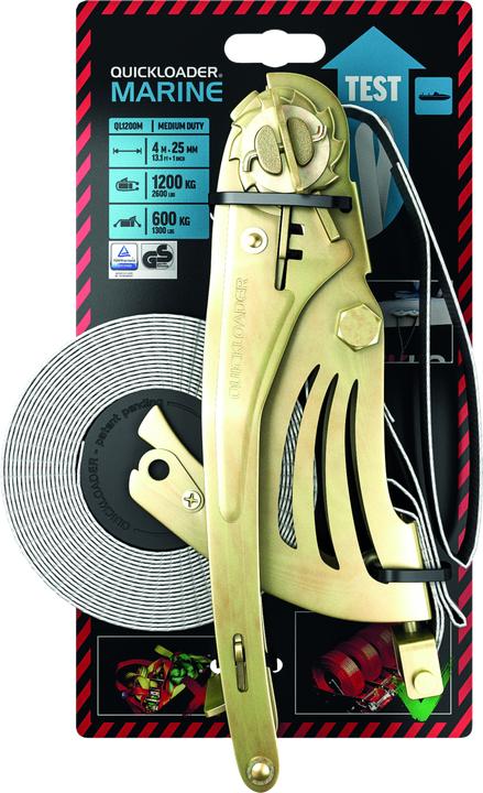 Actual product image Quickloader Lashing Straps Automatic QL Retractable QL1200M