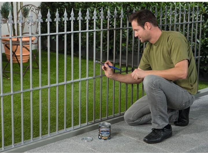 Actual product image Hammerite Hammer finish effect lacquer silver grey 2.5 l (2500 ml, Silver grey)