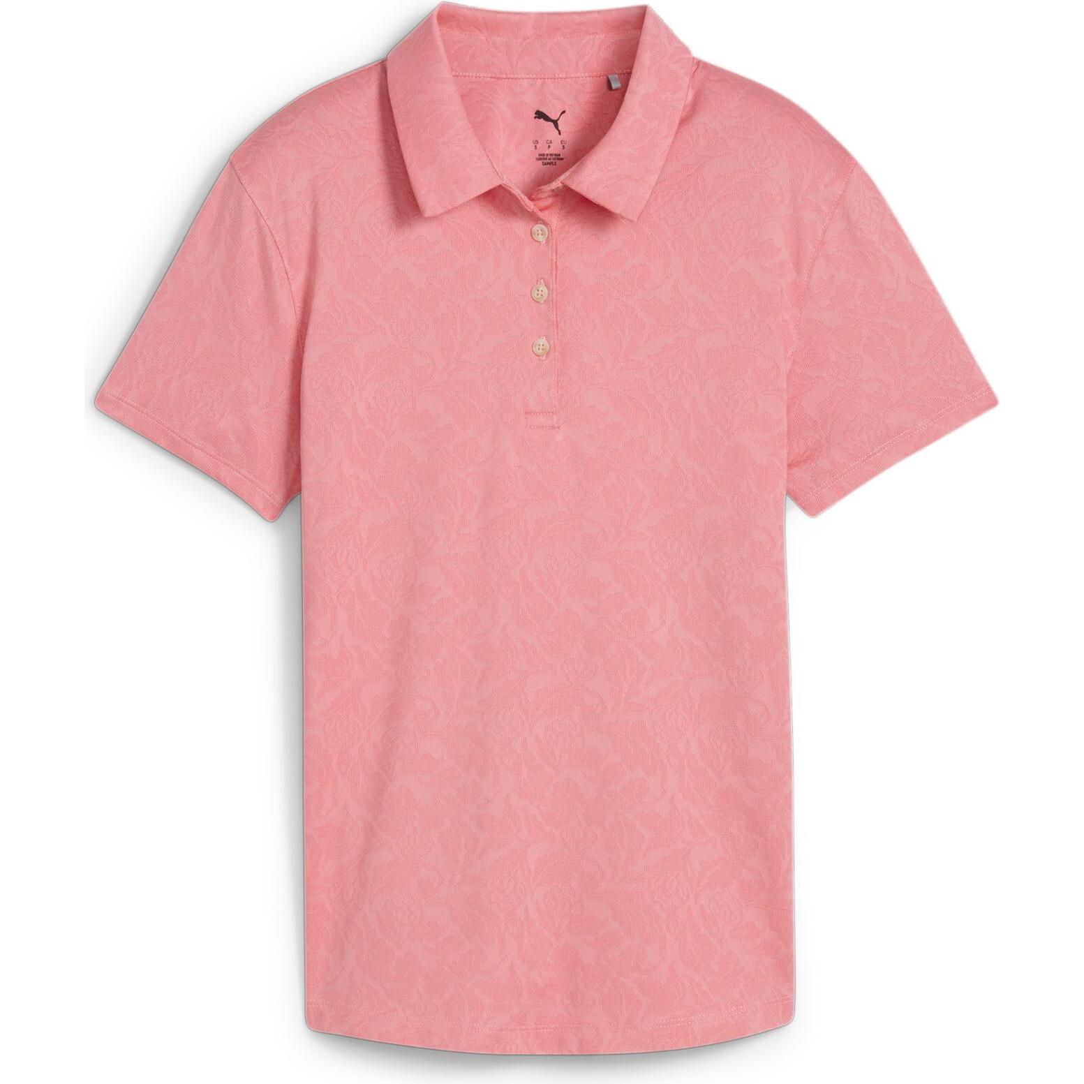 Puma, Herren, Shirt, W MATTR Lianas Jacquard SS Polo, Rot, (S)