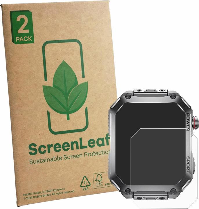 Produktbild ScreenLeaf Schutzfolie für Benyar Smart EF2 PRO-D nachhaltiger Displayschutz Display Schutz Folie Klar