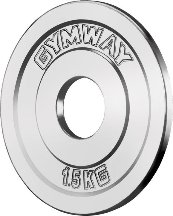 Gymway ® Disque d'haltères FRICTION GRIP, 1,5 kg