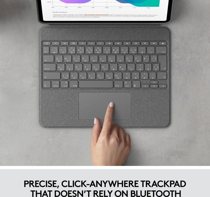 Produktbild Logitech Combo Touch (Eng. Int., iPad Pro 12.9 2021 (5. Gen))