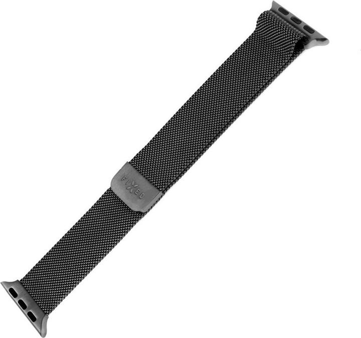 Produktbild Fixed Mesh metal rem til Apple Watch 42/44/45/49mm Sort (Edelstahl)