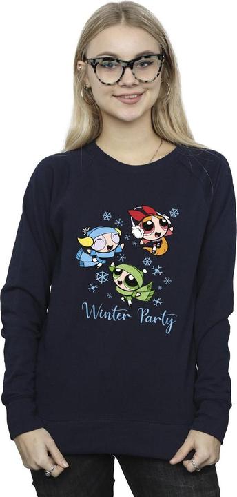 Actual product image The Powerpuff Girls Womens/Ladies Girls Winter Party Sweatshirt (XL)