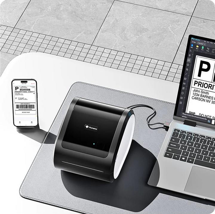 Produktbild Phomemo D520-BT mit Bluetooth BLA/WHI (203 dpi)