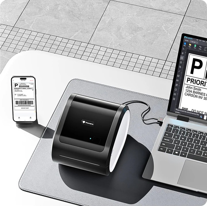 Actual product image Phomemo D520-BT mit Bluetooth BLA/WHI (203 dpi)
