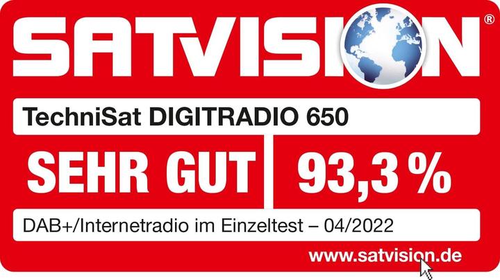 Produktbild TechniSat DigitRadio 650 (DAB+, FM, Internetradio, Bluetooth, WLAN)