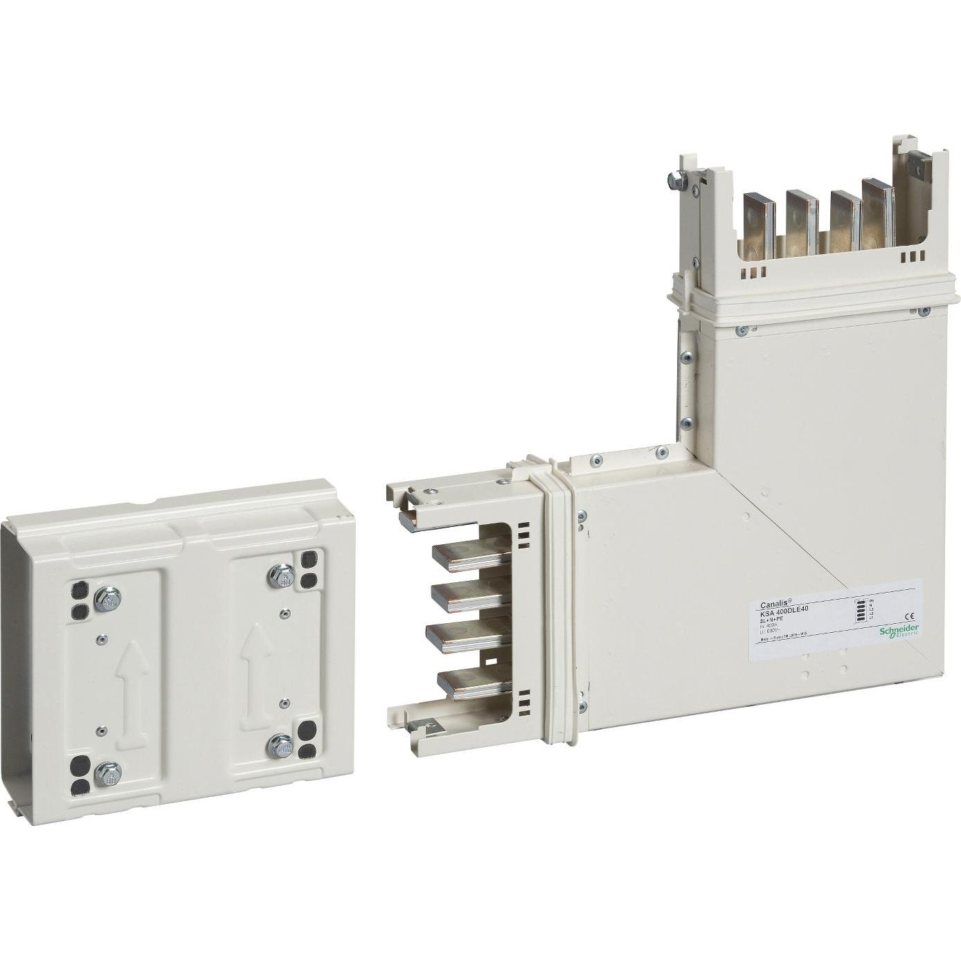 Schneider Electric SE KSC400DLF40 Winkel 400 A Flach PE auÃen, Elektronikzubehör + Gehäuse, Weiss
