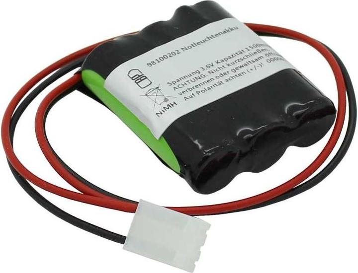 Image du produit AccuCell Accumulateur pour lampe de secours F1x3 Mignon avec câble de 300mm et prise, Beghelli 415.097.000