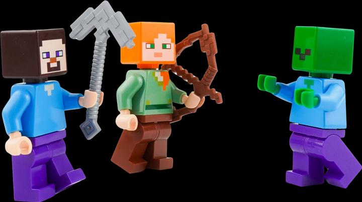 Actual product image LEGO Minecraft Mini-Set Steve, Alex & Zombie - NEU! Menge 1x