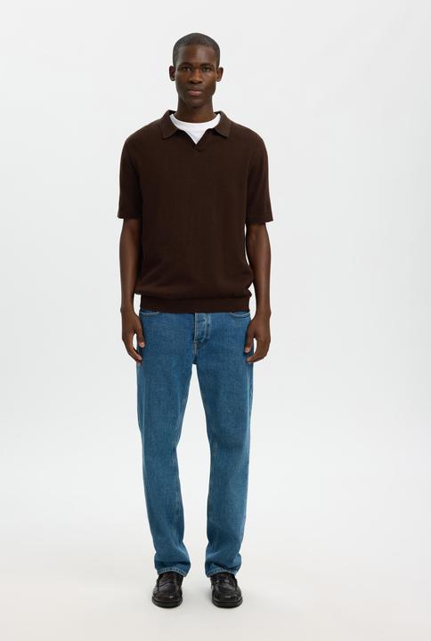 Immagine prodotto Selected Slhmattis Ss Linen Blend Open Polo Noos (M)