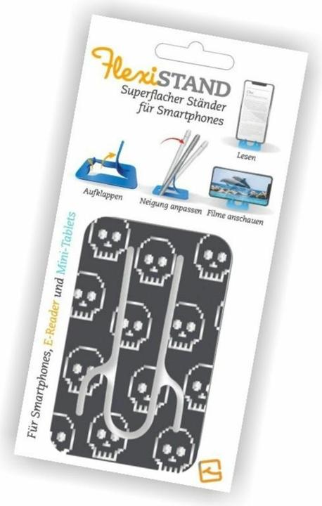 Actual product image Thinking Gifts FlexiStand phone stand - Skull - Skulls