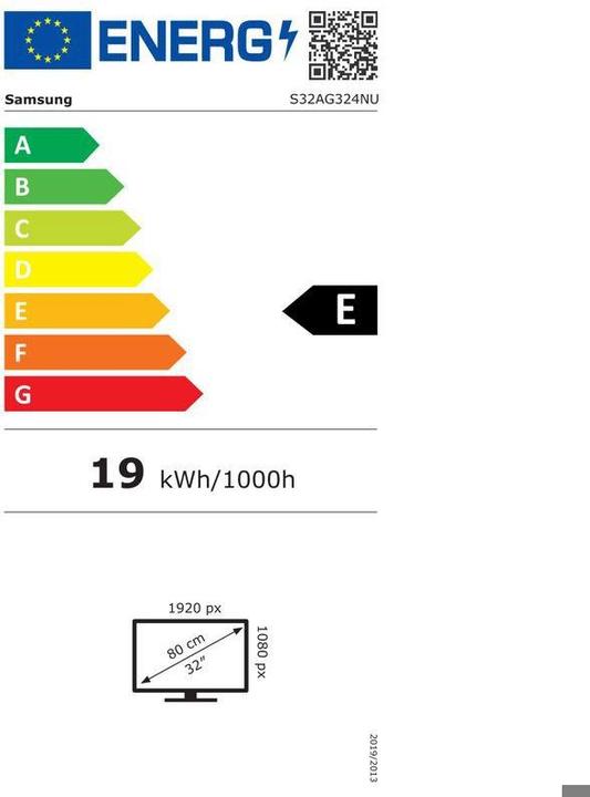 Energie-Label Samsung Odyssey G32A (1920 x 1080 Pixel, 31.50")
