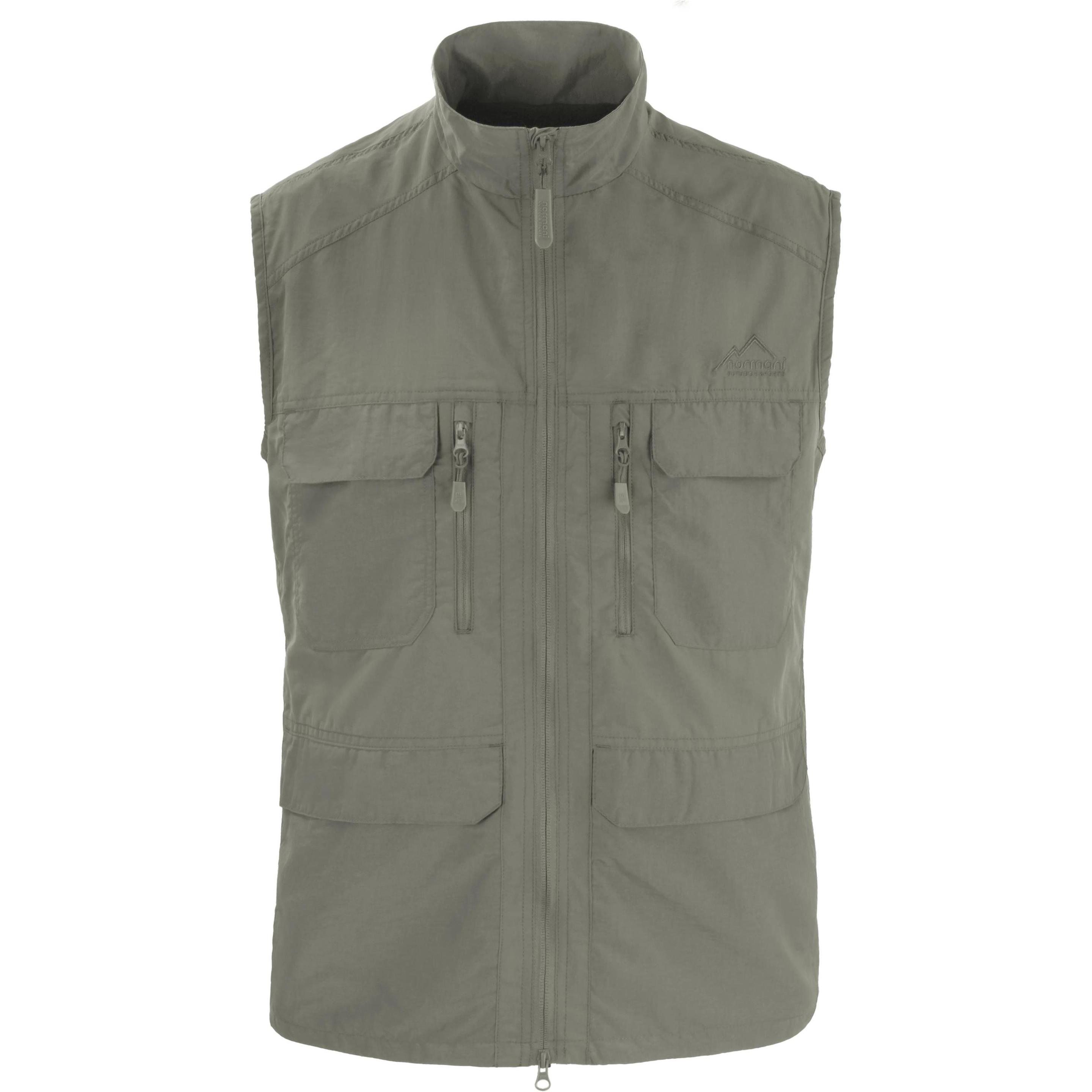 Normani, Herren, Weste, Herren Outdoor Weste „Deer“ - 9677, Grau, (5XL)