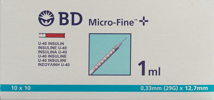 Image du produit BD Seringues à insuline (Seringue d'insuline)