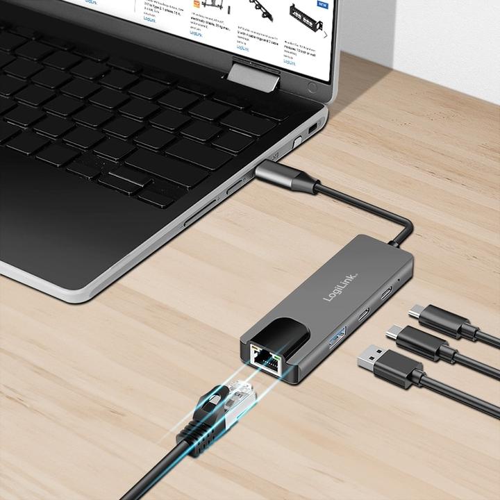Produktbild LogiLink UA0432 (USB-C, 3 Ports)
