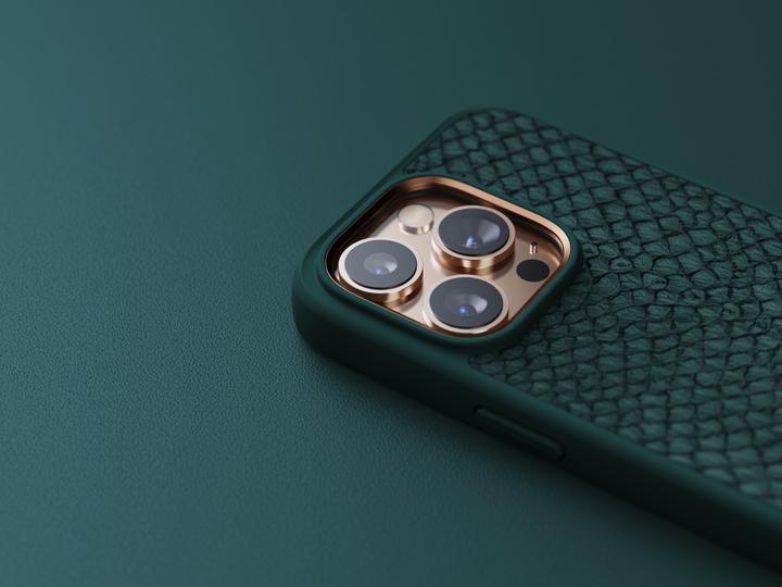 Image du produit Njord Étui rigide Salm.Leather Magsafe vert (Apple iPhone 14 Pro)