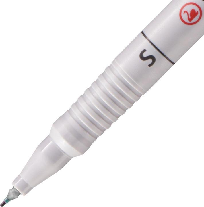 Actual product image STABILO 10 OHPen universal markers black 0.4 mm non-permanent (Black, Light grey, Grey, 0.40 mm, 10 x)