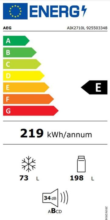 Energie-Label AEG AIK2710L (270.60 l)