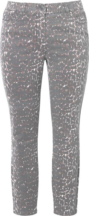 Immagine prodotto Studio Untold Skinny jeans a vita alta con taglio a cinque tasche e stampa leopardata (52)