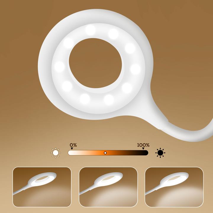 Produktbild Max Excell LED Schreibtischlampe Ring Light Touch-Base