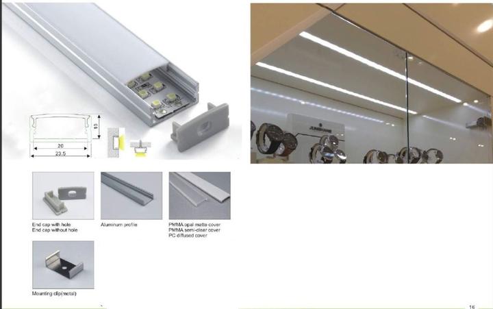 Actual product image Synergy 21 LED UProfile 200cm ALU014 black black