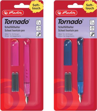 Produktbild Herlitz Fllhalter Tornado Softtouch, Federbreite: A (Sortiert, 1 x)