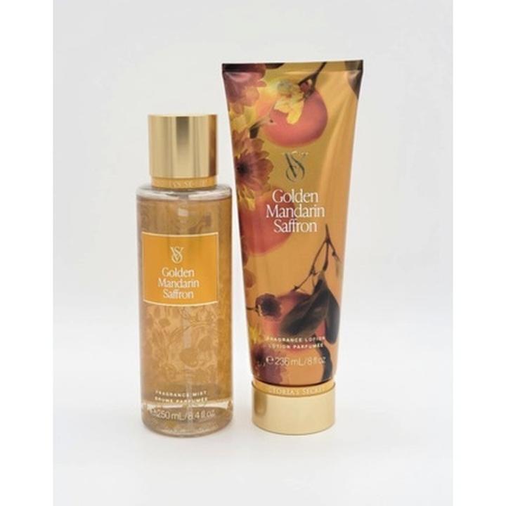 Actual product image Victoria's Secret Golden Tangerine Saffron Body Mist Spray & Body Lotion (250 ml, Body mist)