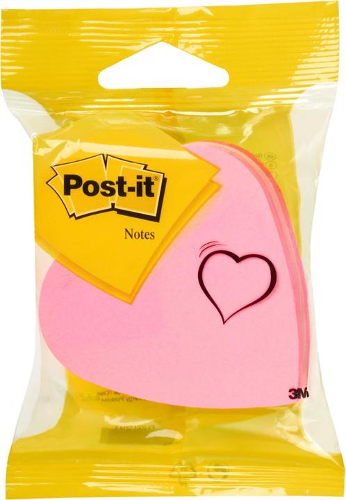 Image du produit Post-it Coeur (70 x 70 mm)