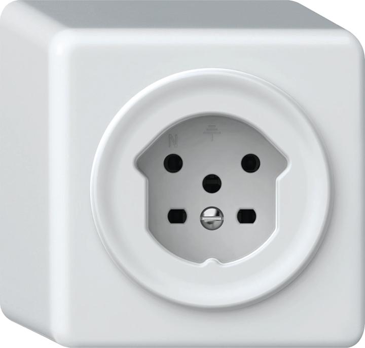 Produktbild Steffen ORIGIN AP-Steckdose 1xT15 (10A/400V) ws