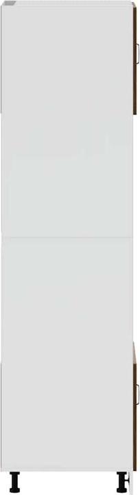 Image du produit vidaXL Armoires de cuisine 2 pcs. Lucca brun imitation chêne Matériau dérivé du bois (60 x 57 x 207 cm)