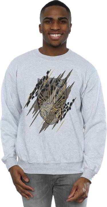 Produktbild Schwarzer Panther Gold Kopf Baumwolle Sweatshirt (S)