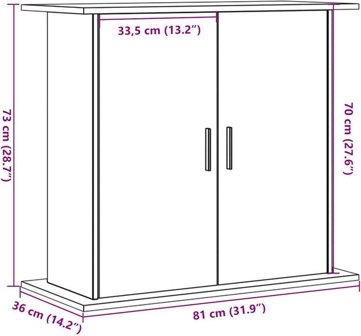 Produktbild vidaXL Aquariumständer