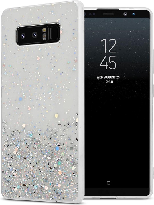 Actual product image Cadorabo Bumper TPU funkelnder Glitter (Samsung Galaxy Note 8)